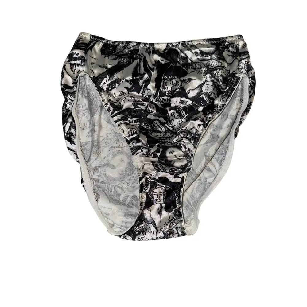 Vintage Marilyn Monroe by Warners Satin Brief Panties Size Medium Style 8811